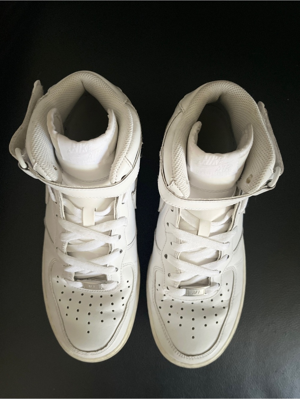 Nike Air Force 1 Mid ‘07 Triple White AF1 Shoes - Men’s 8 - Picture 7 of 12